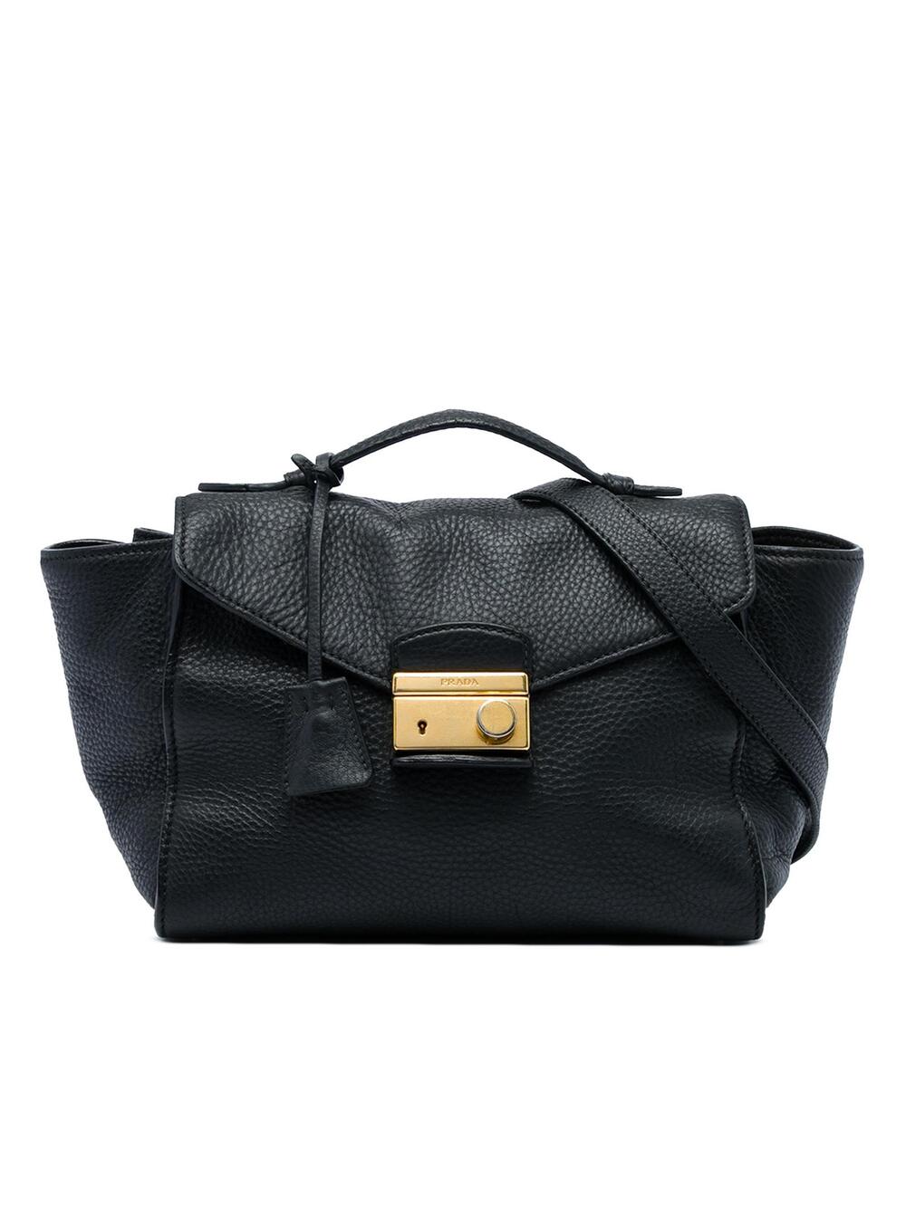 Prada Vitello Daino Soundlock Satchel #347533P59B